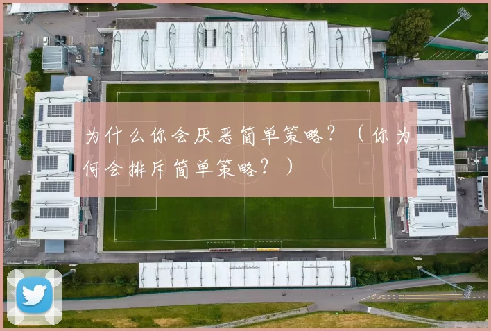 为什么你会厌恶简单策略？（你为何会排斥简单策略？）